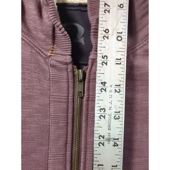 Fleece Lined Zip Up Sweatshirt Jacket W/Pockets Pre-owned Mbarb Size L Banded - Picture 9 of 15